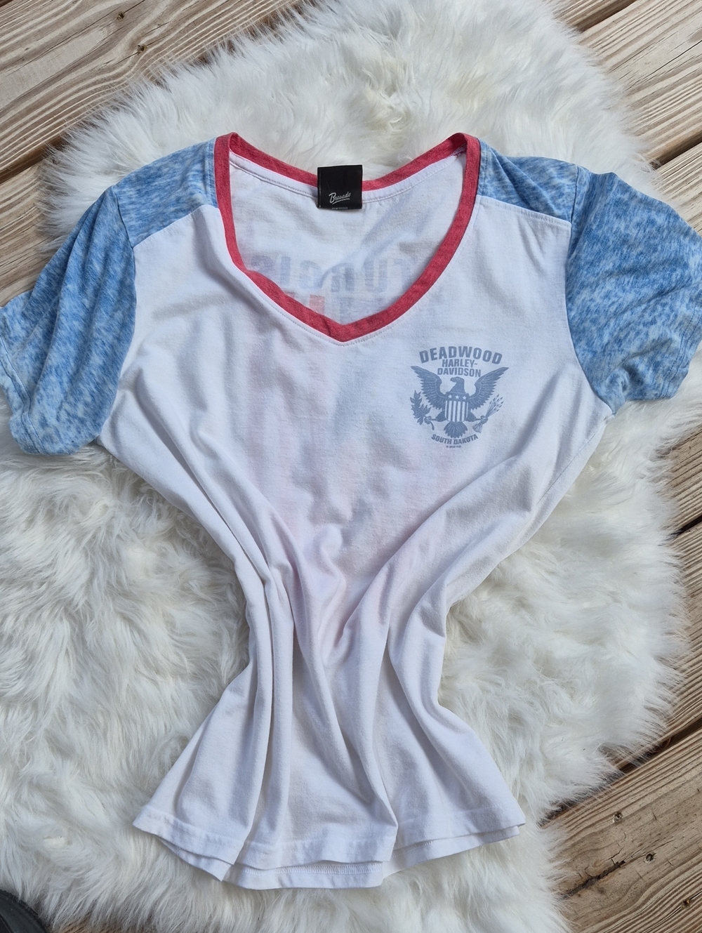 LADIES HARLEY DAVIDSON 2019 STURGIS DEADWOOD TEE - Picture 7 of 8